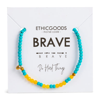 3mm Morse Code Bracelet | BRAVE