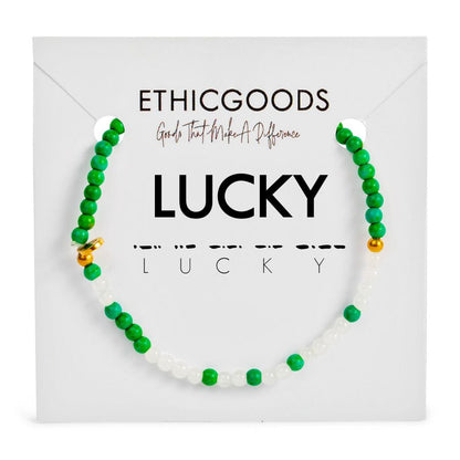 3mm Morse Code Bracelet | LUCKY