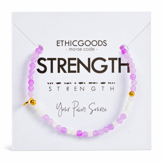 3mm Morse Code Bracelet | STRENGTH