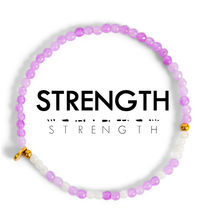 3mm Morse Code Bracelet | STRENGTH