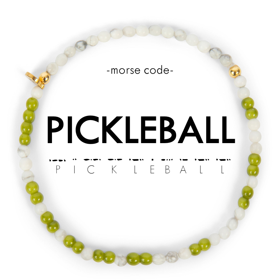 3mm Morse Code Bracelet | PICKLEBALL