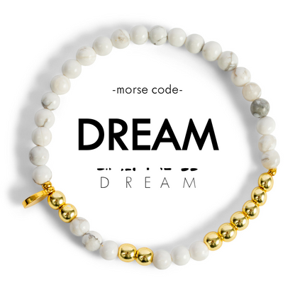 Gold Morse Code Bracelet | DREAM