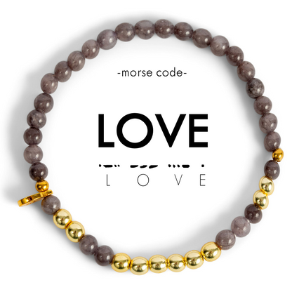 LOVE Morse Code Stacking Bracelet Set