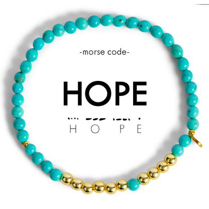 HOPE Morse Code Stacking Bracelet Set