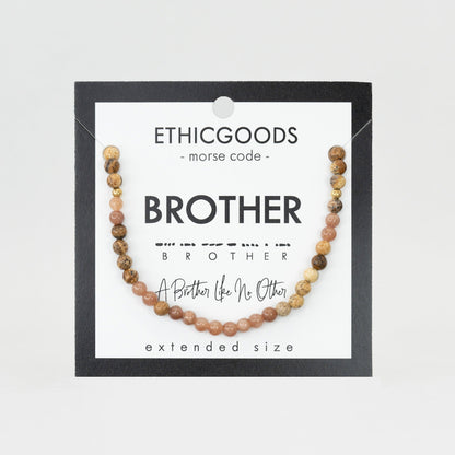 Morse Code Bracelet Men's Extended Size | BROTHER