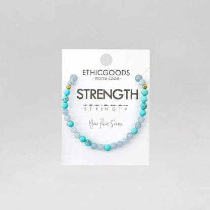 MINI Morse Code Bracelet | STRENGTH