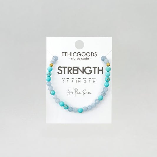 MINI Morse Code Bracelet | STRENGTH