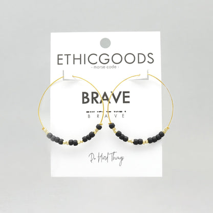 Morse Code Earrings | BRAVE