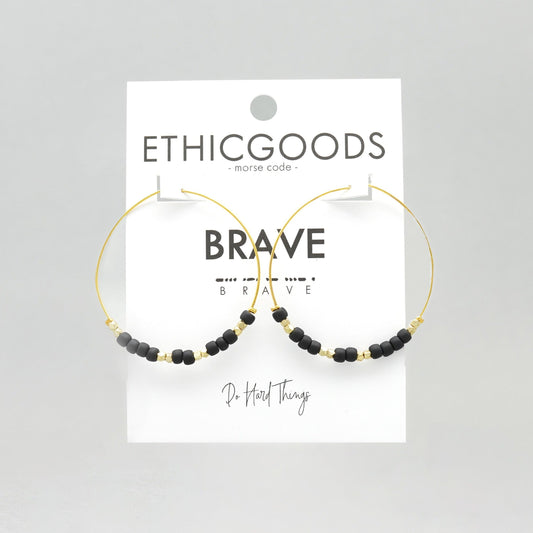 Morse Code Earrings | BRAVE