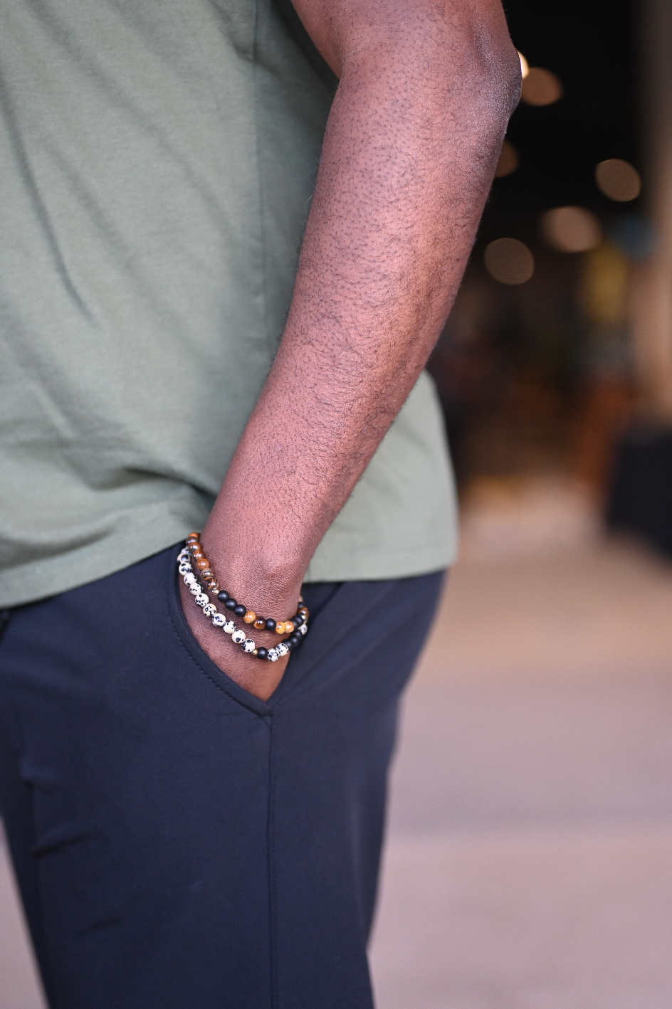 6mm Morse Code Bracelet Extended | BRAVE