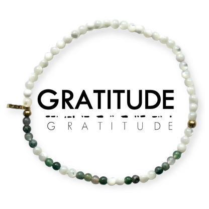 3mm Morse Code Bracelet | GRATITUDE
