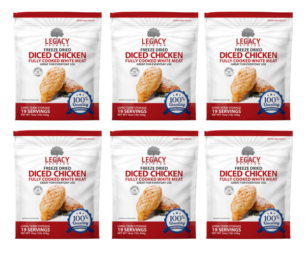 100% USDA Freeze Dried Chicken Dices