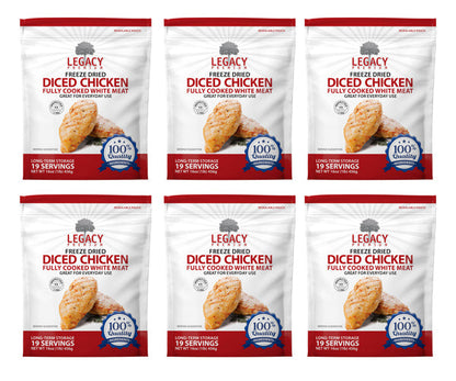 100% USDA Freeze Dried Chicken Dices