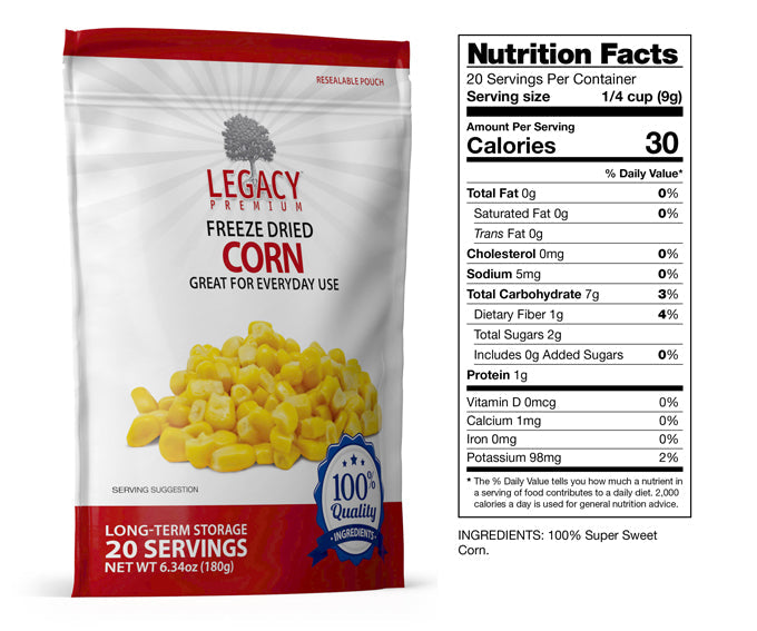 Emergency Food Storage Corn