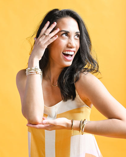 Gold Morse Code Bracelet | INSPIRE