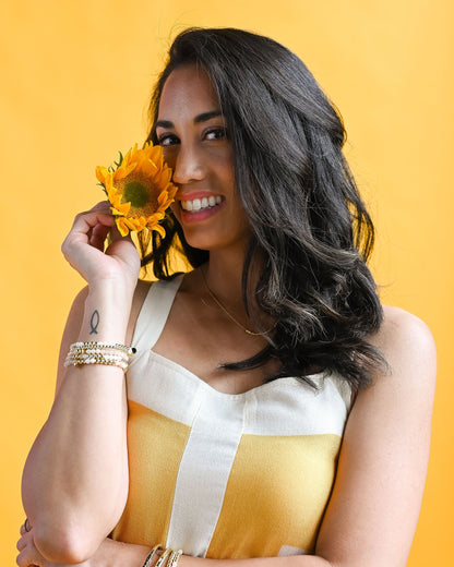 Gold Morse Code Bracelet | INSPIRE